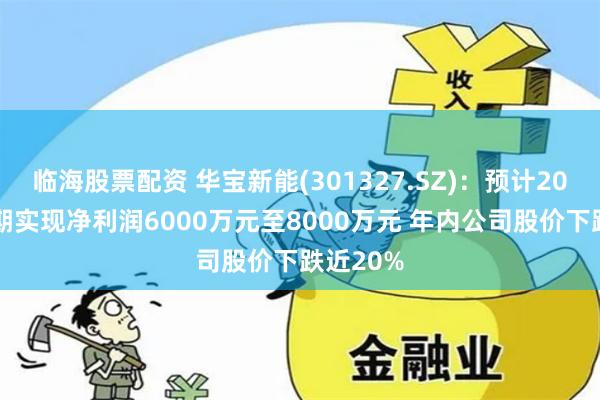 临海股票配资 华宝新能(301327.SZ)：预计2024年中期实现净利润6000万元至8000万元 年内公司股价下跌近20%